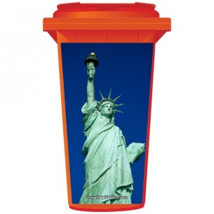 Statue Of Liberty Wheelie Bin Sticker Panel